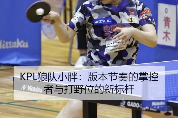 KPL狼队小胖：版本节奏的掌控者与打野位的新标杆